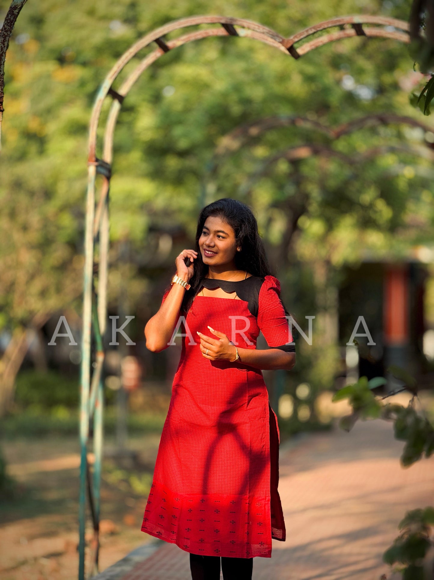 Cotton Checked Kurti