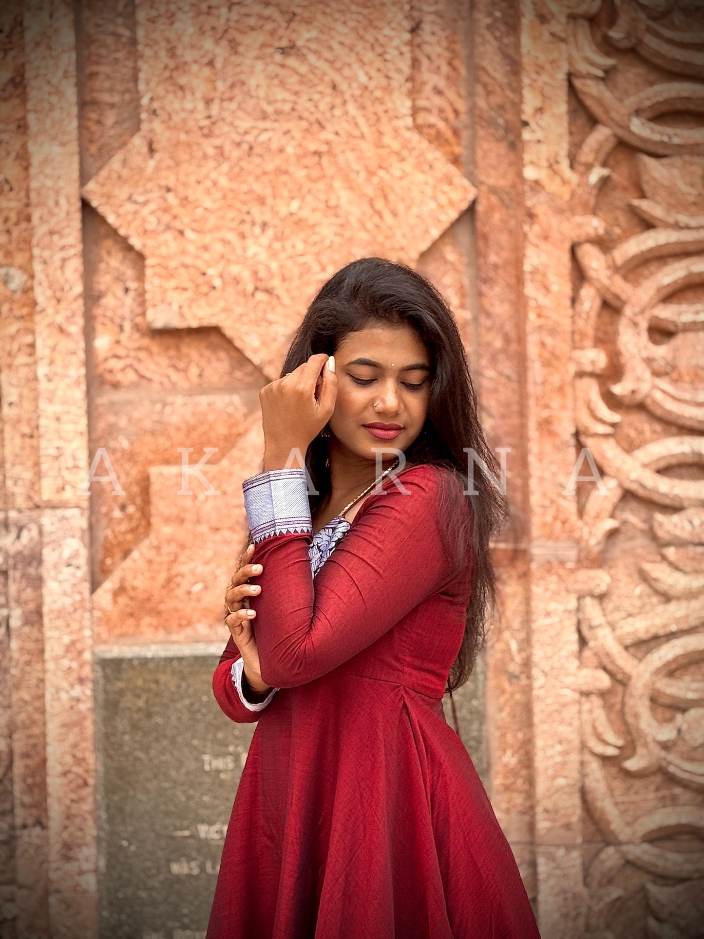 Varnika Collection~ Maroon Royal Anarkali