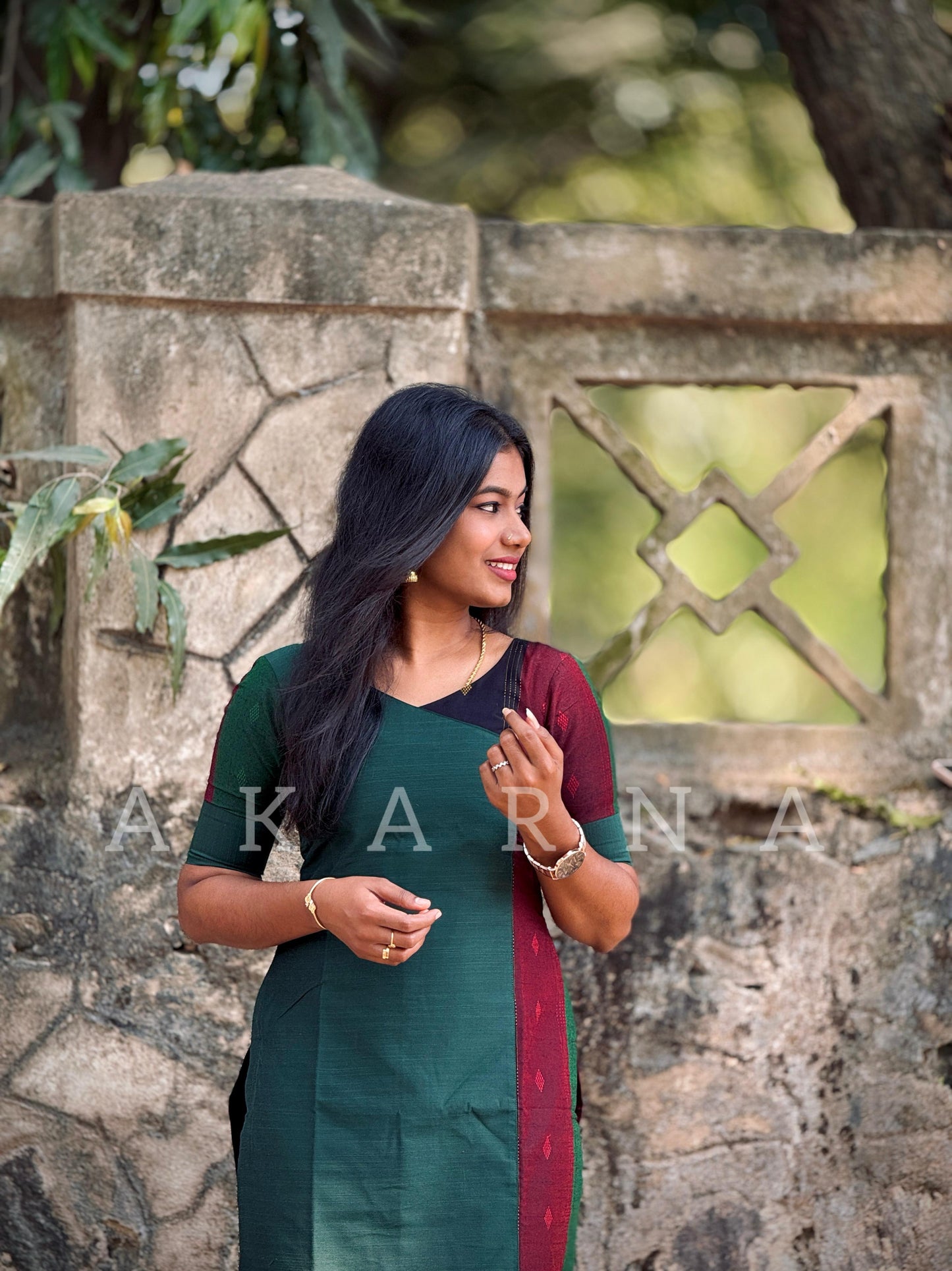 Cotton Green Kurti