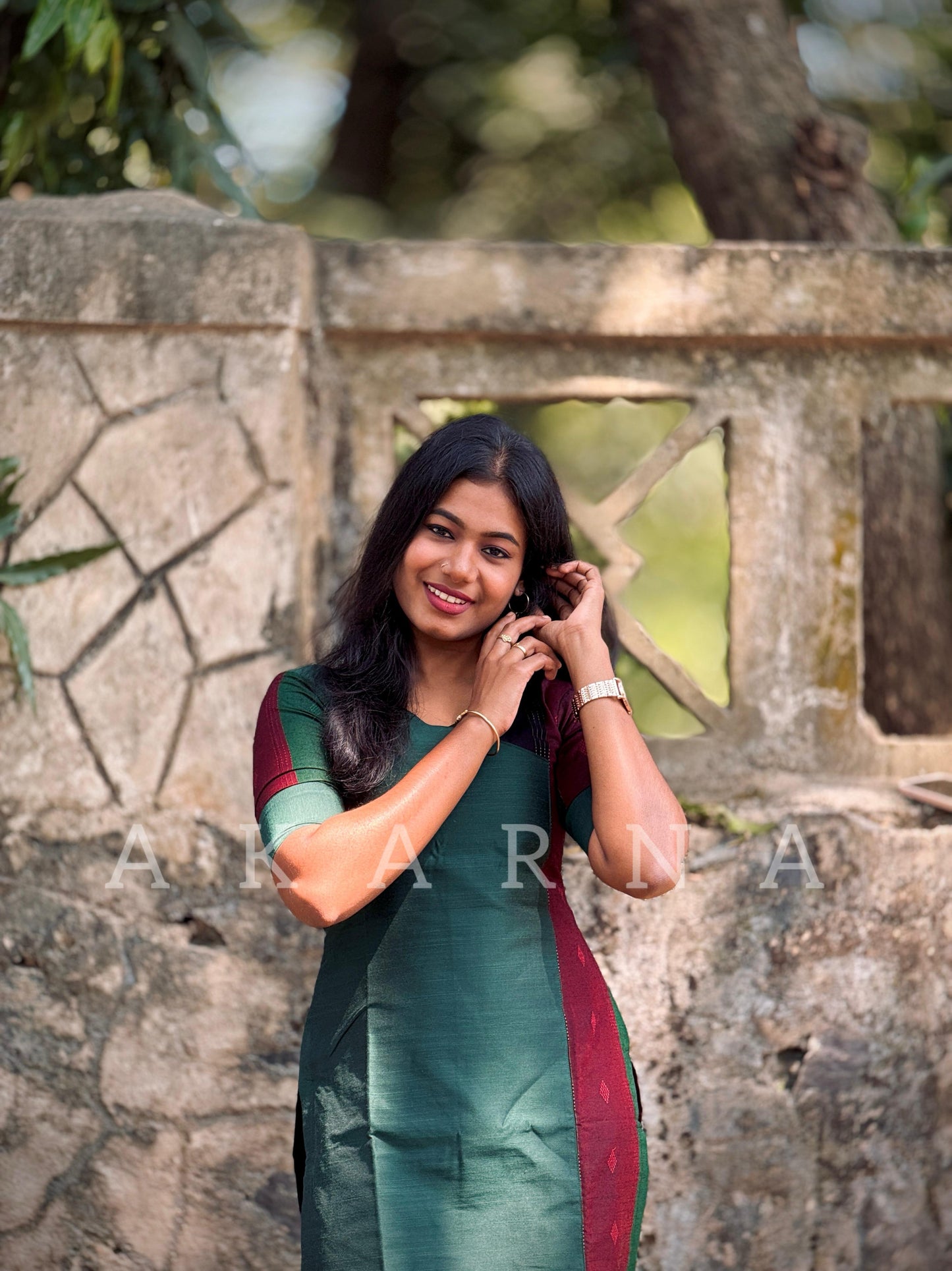 Cotton Green Kurti