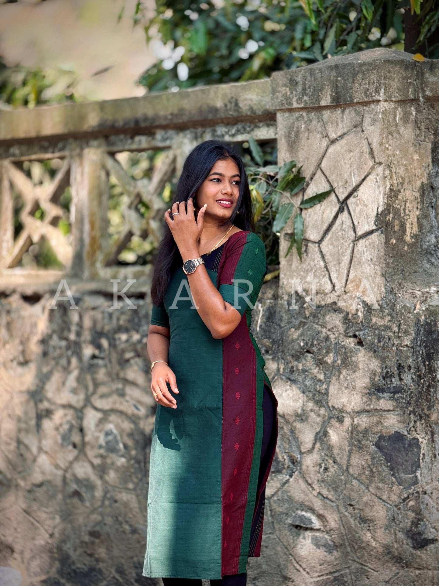 Cotton Green Kurti