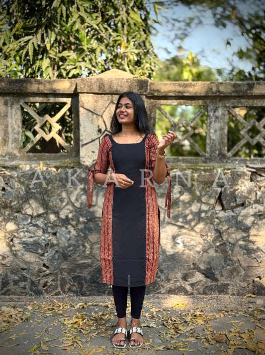 Cotton With Georgette Kurti