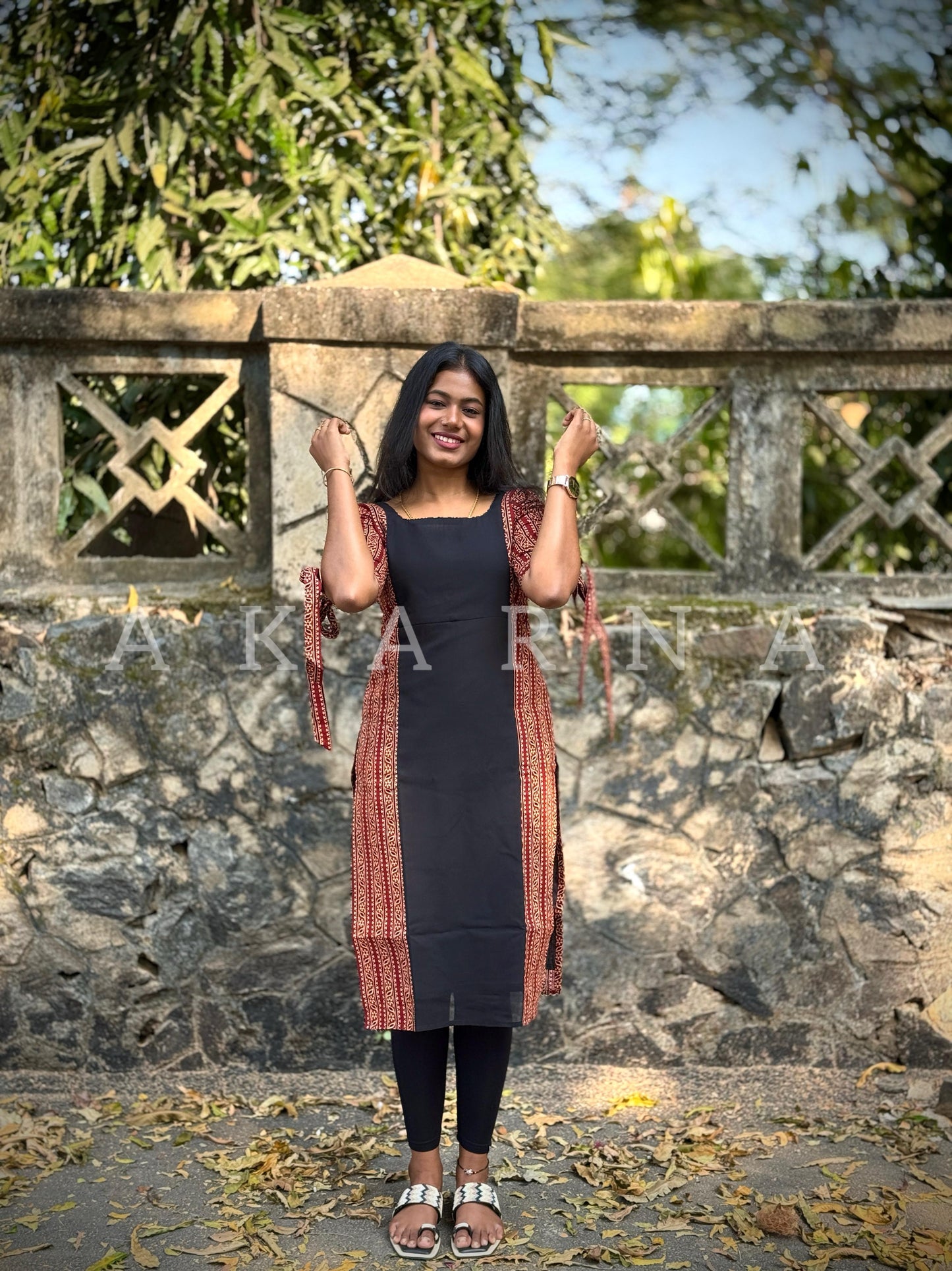 Cotton With Georgette Kurti