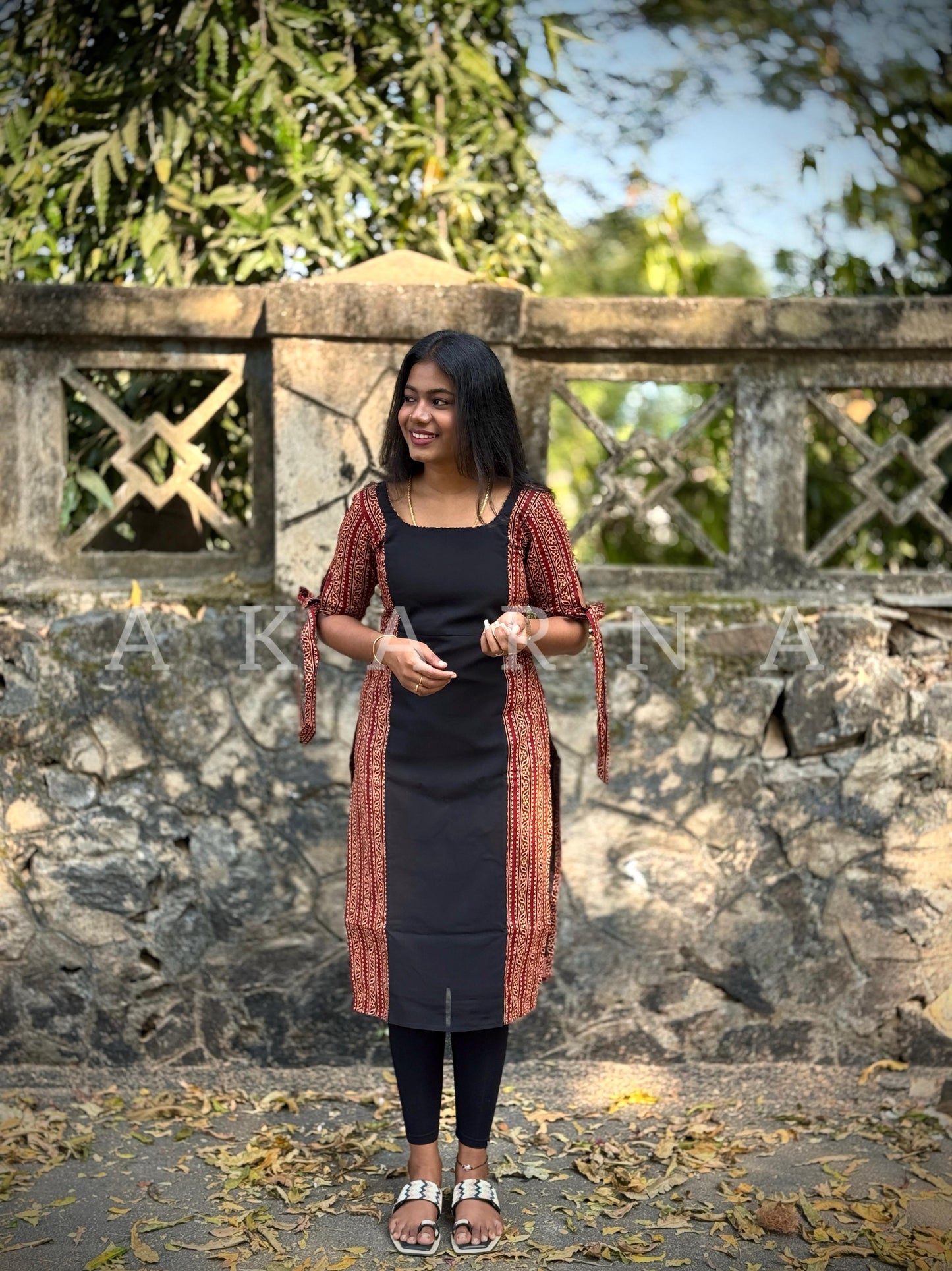 Cotton With Georgette Kurti