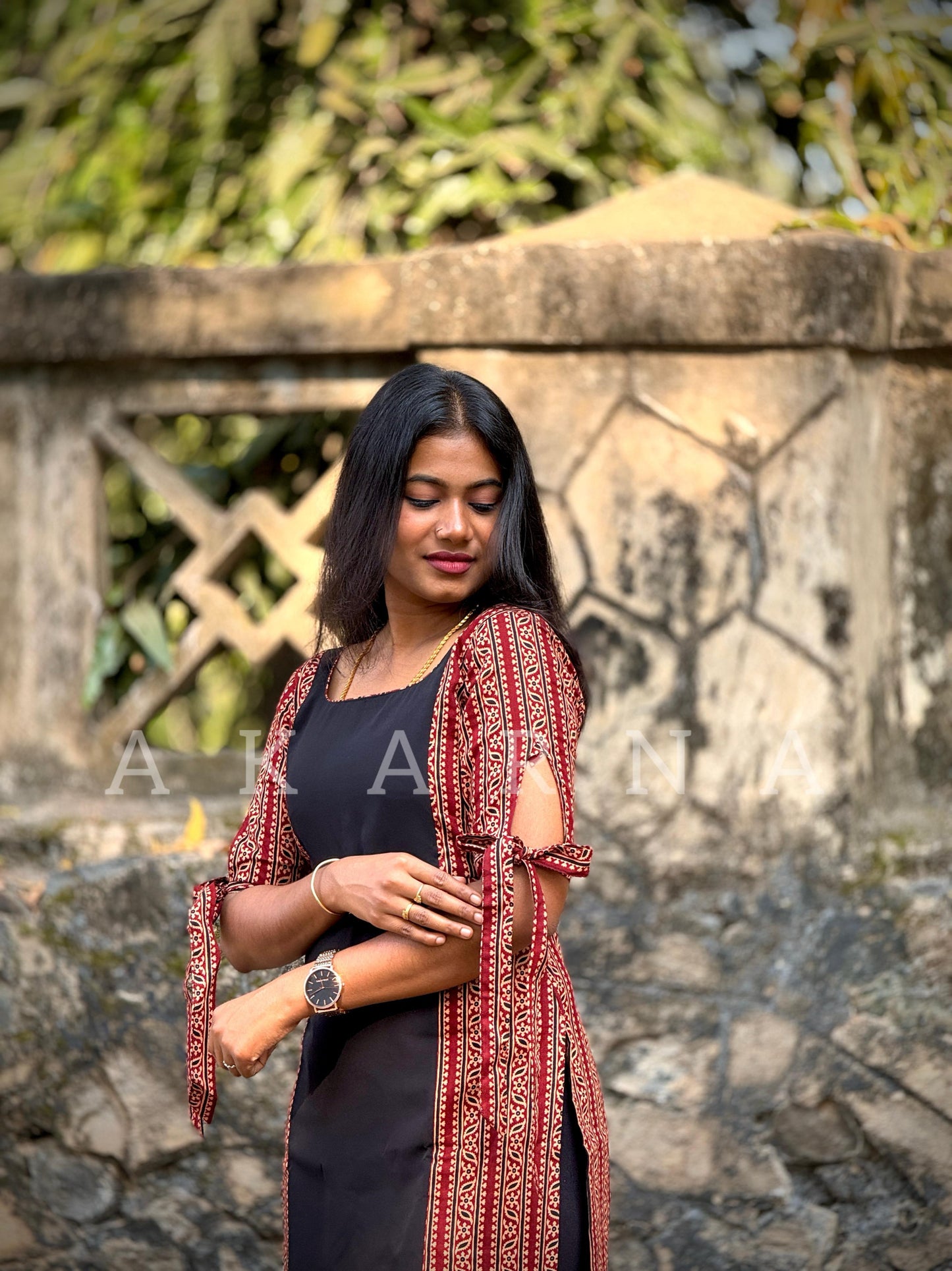 Cotton With Georgette Kurti