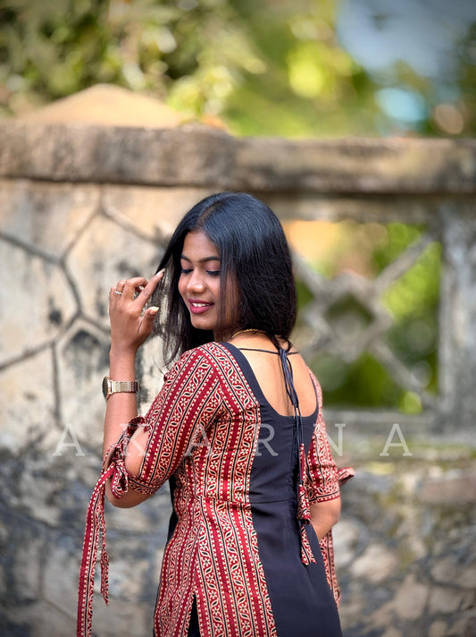 Cotton With Georgette Kurti