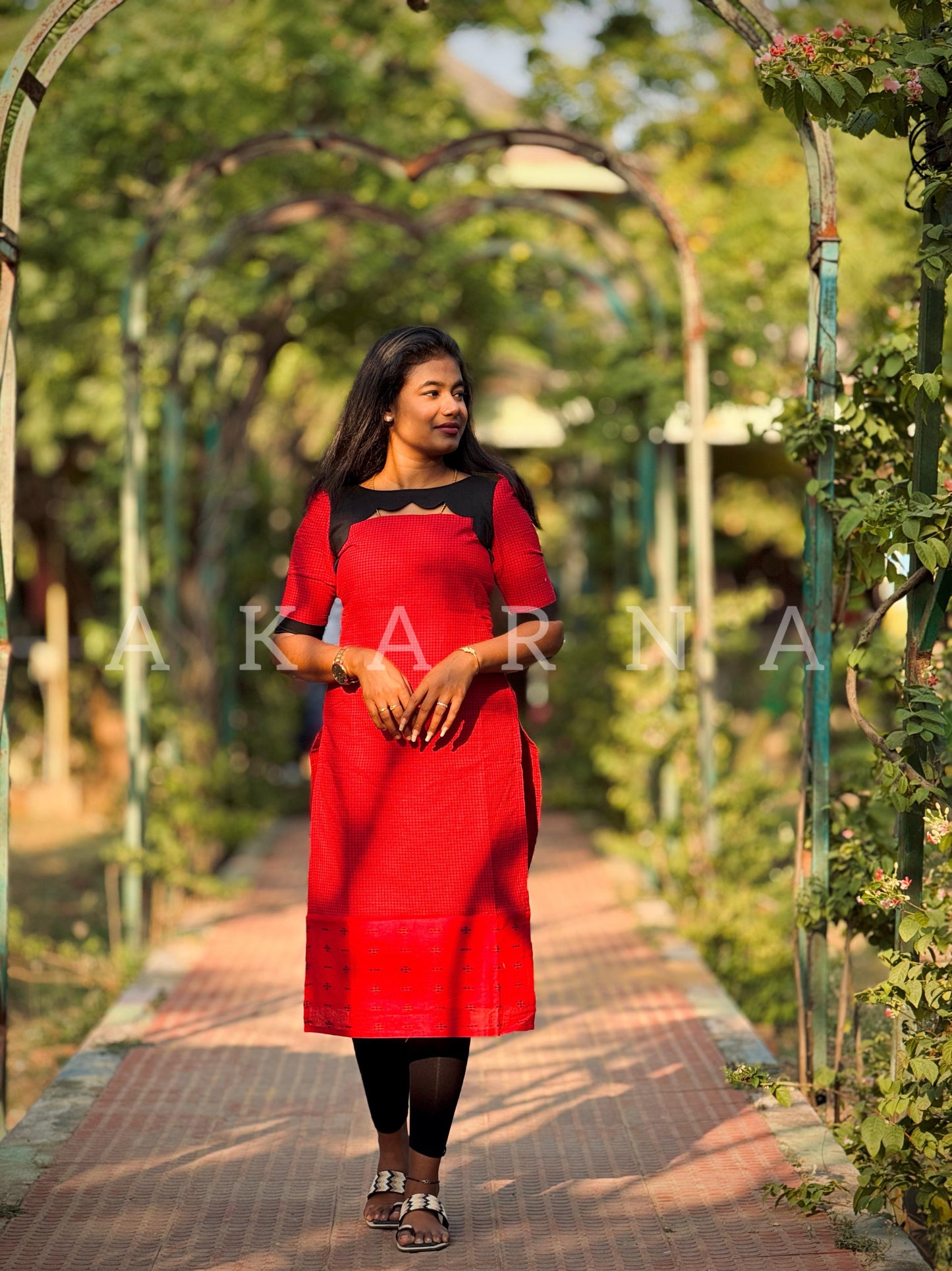 Cotton Checked Kurti