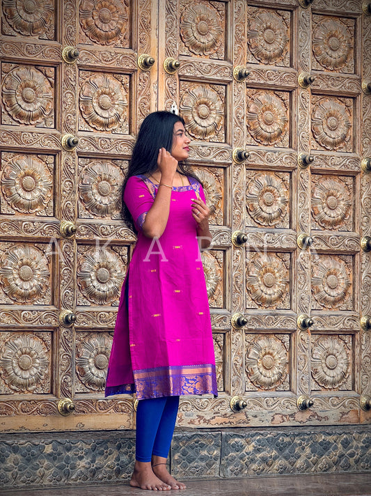 Narayanapet Cotton Kurti with Duppata